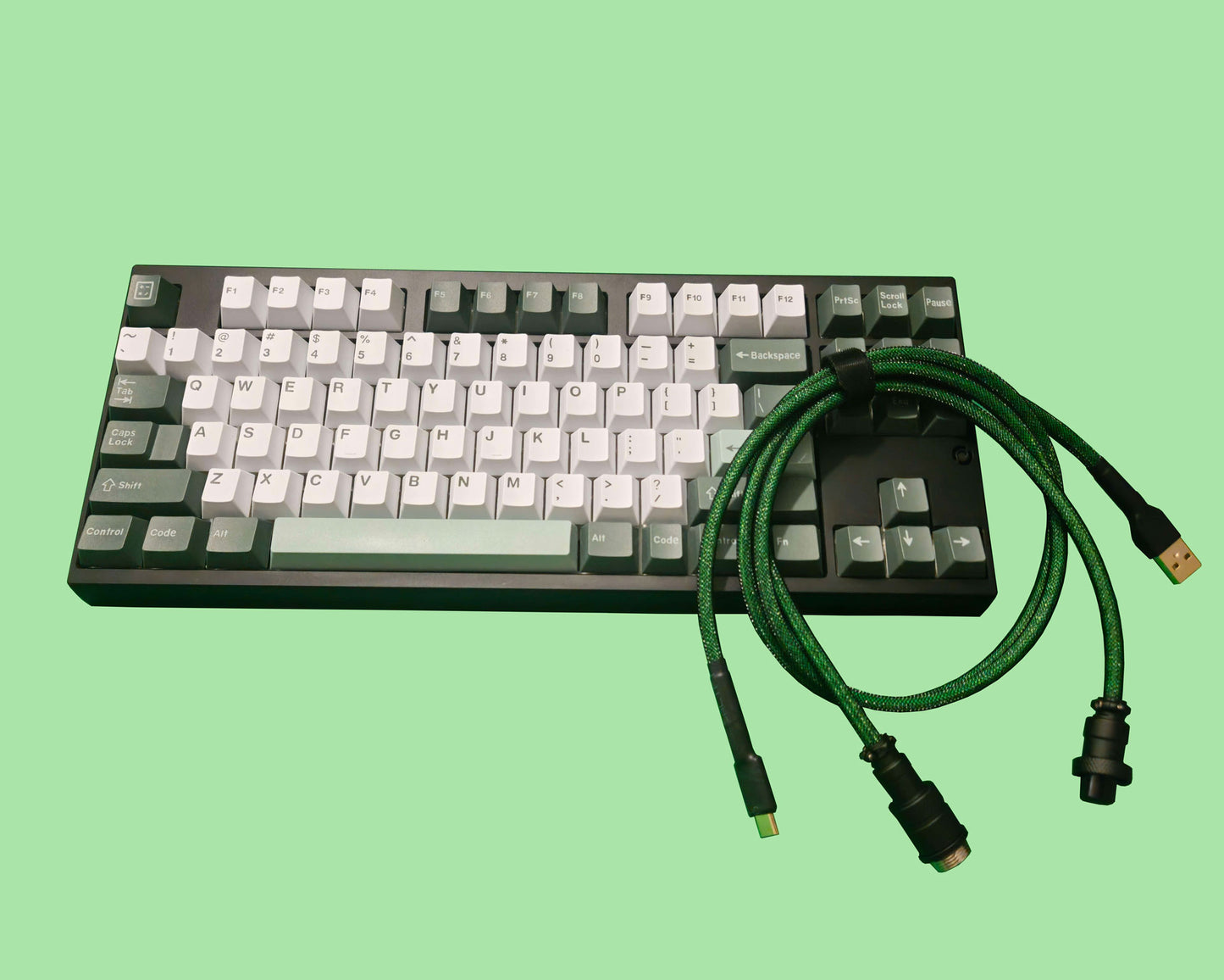 Cable Clavier Aviator Noir sur Vert 1,5 M