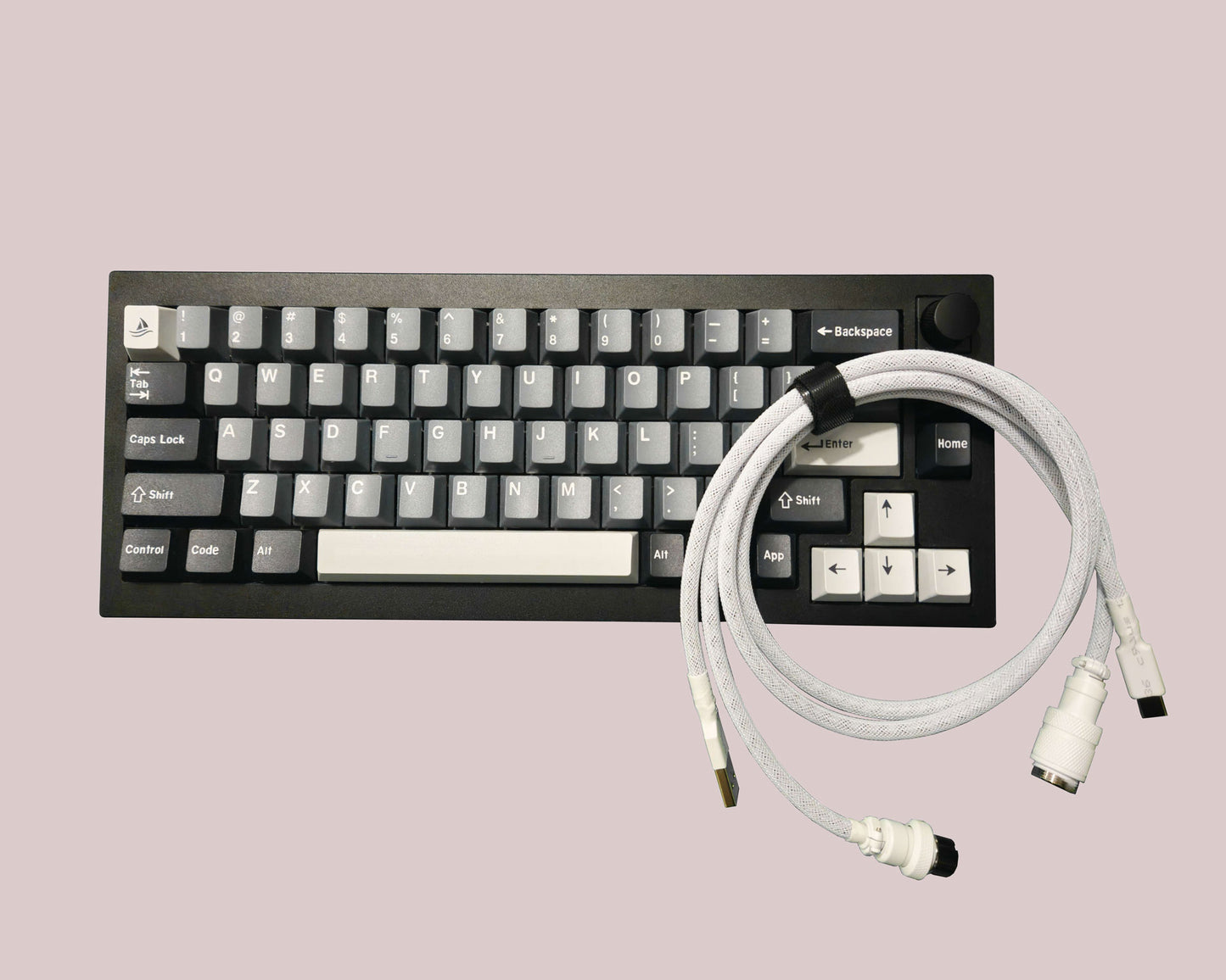 Cable Clavier Aviator Blanc sur Blanc 1,5 M