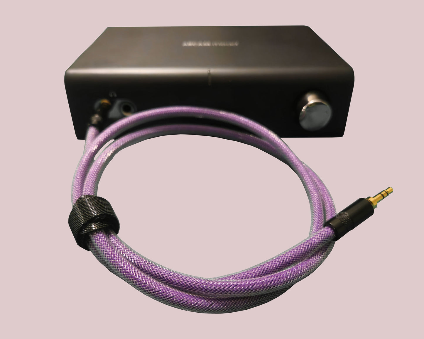 Cable audio Jack Violet/transparent 90 cm