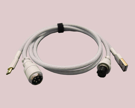 Cable Clavier Aviator Blanc sur Blanc 1,5 M